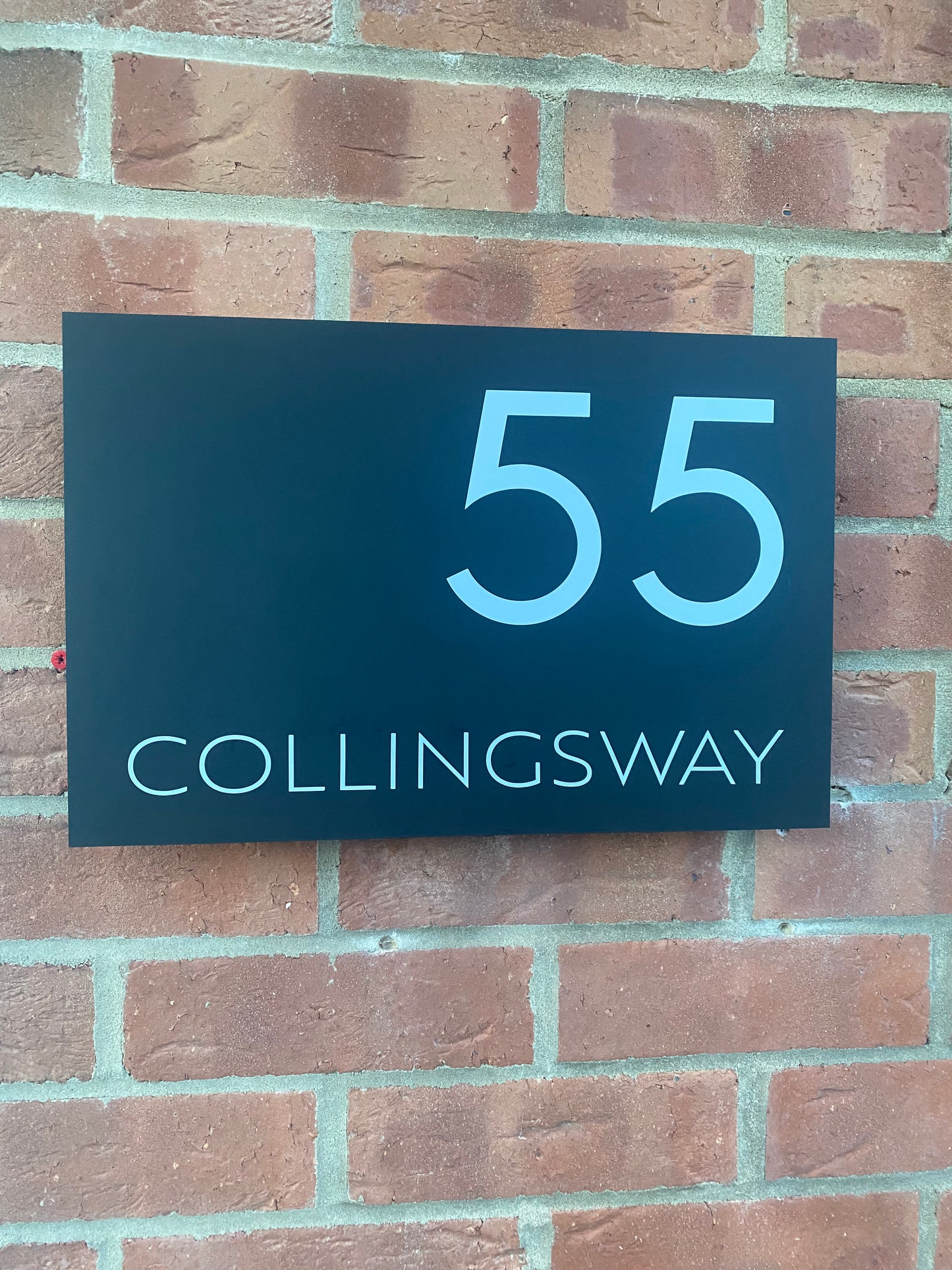 'HALO' LED Mains wired house number sign