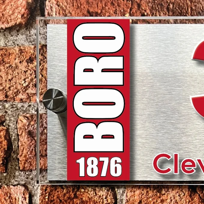 Middlesbrough house sign