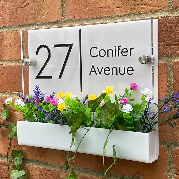 Flower Planter House sign