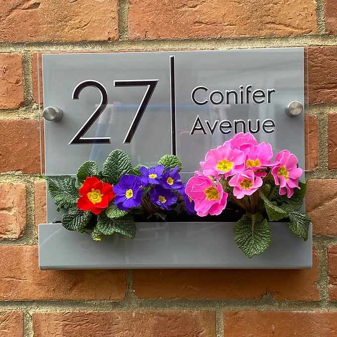 Flower Planter House sign