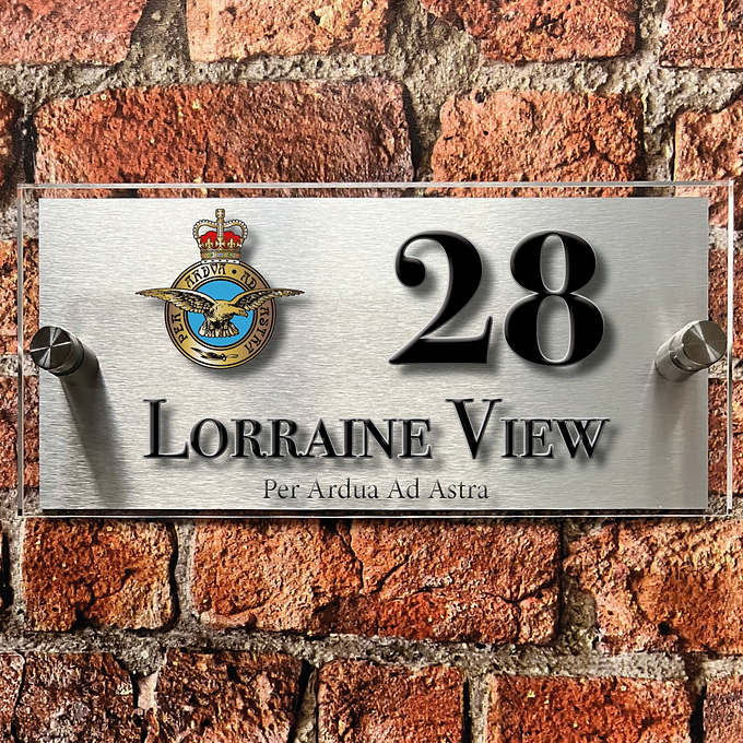 RAF house sign
