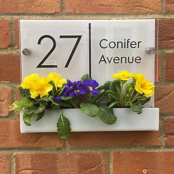 Flower Planter House sign