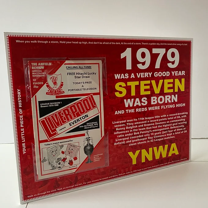 Liverpool Programme Card
