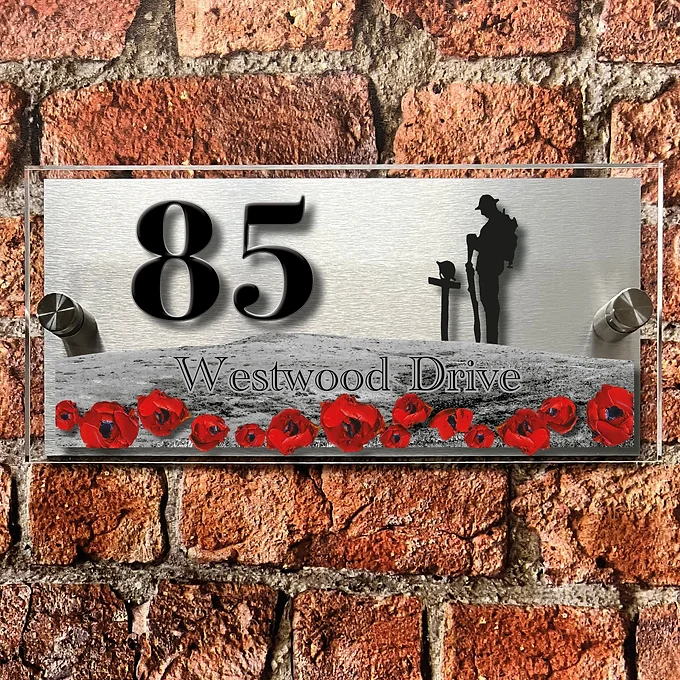 Soldier On The Hill house sign