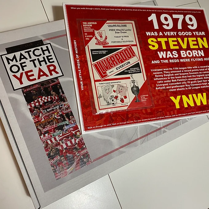 Liverpool Programme Card