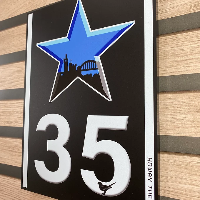Newcastle Black Prestige House Number