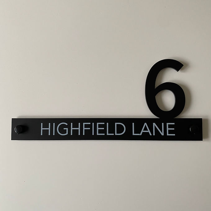 FORMA Acrylic Cut out Number House Sign