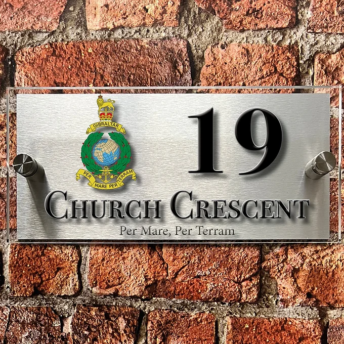 Cap Badge house sign