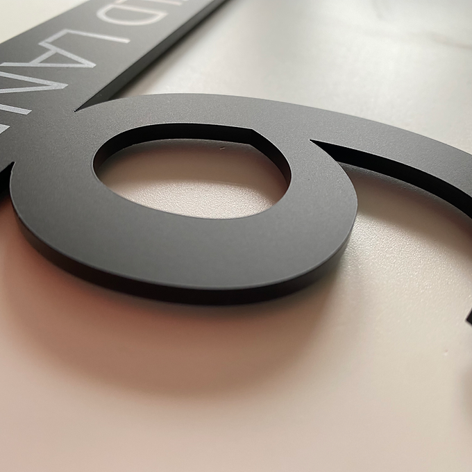 FORMA Acrylic Cut out Number House Sign
