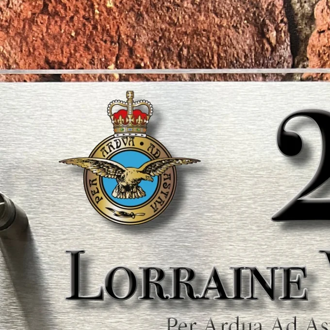 RAF house sign