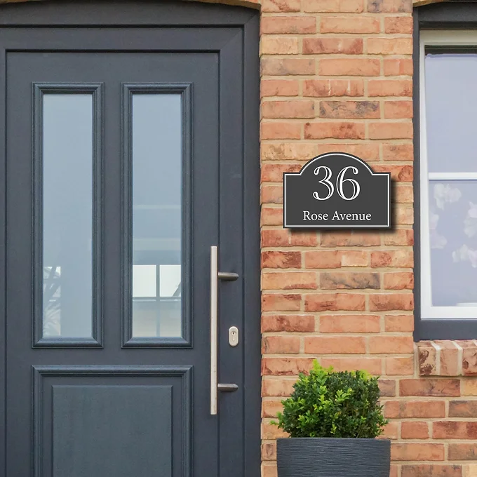 ITICO Shaped Acrylic House Number Sign