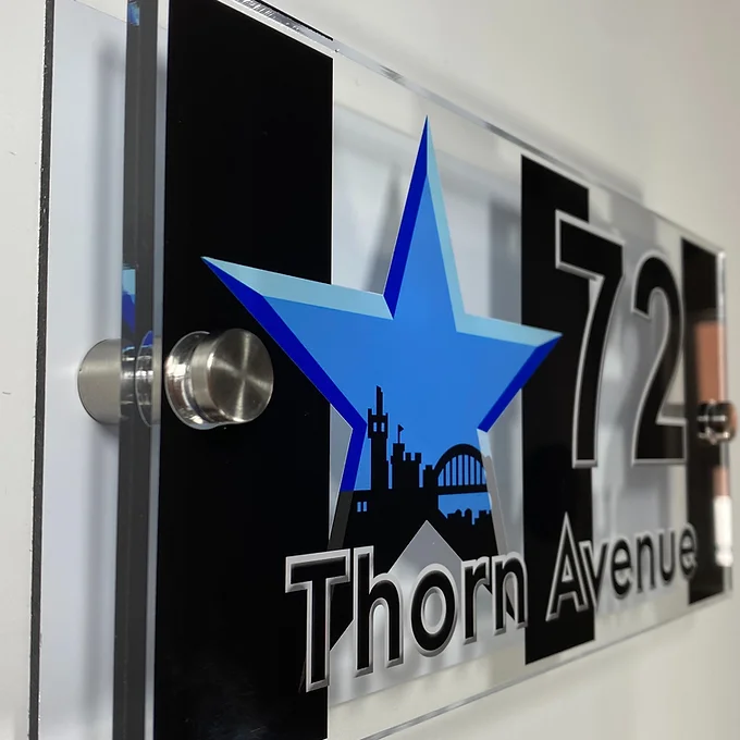 Newcastle Star house sign for the toon