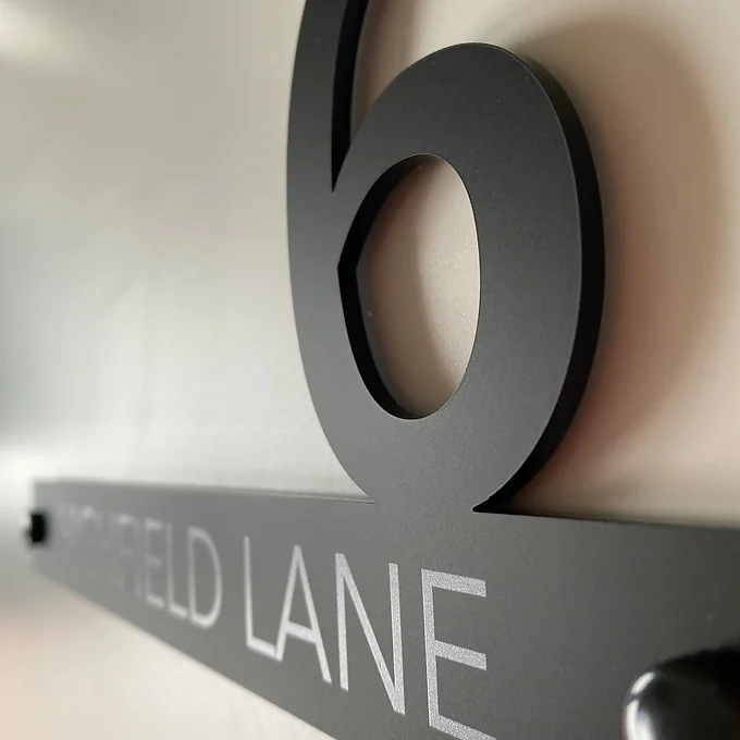 FORMA Acrylic Cut out Number House Sign