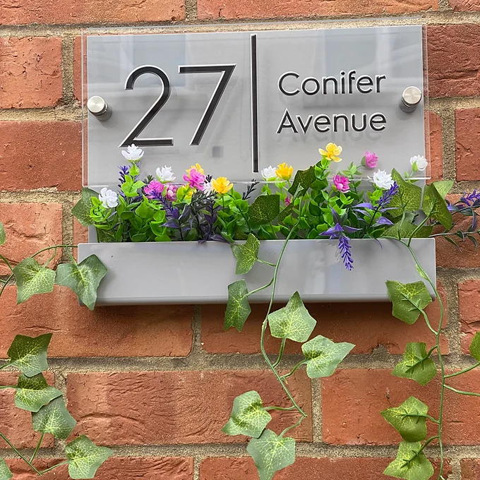 Flower Planter House sign