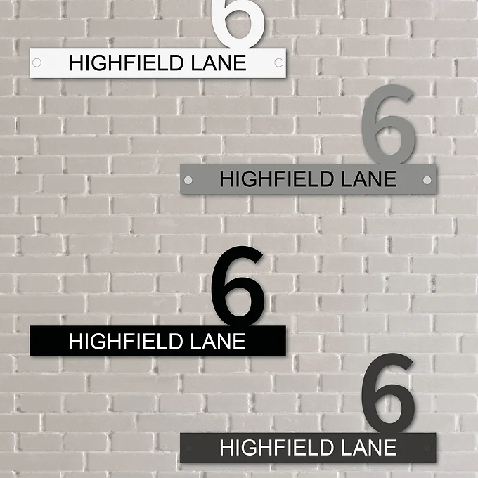 FORMA Acrylic Cut out Number House Sign