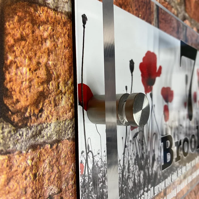 'Poppy' house sign