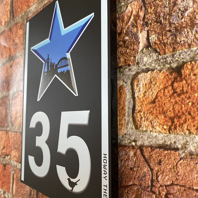 Newcastle Black Prestige House Number
