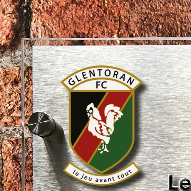 Glentoran house number sign