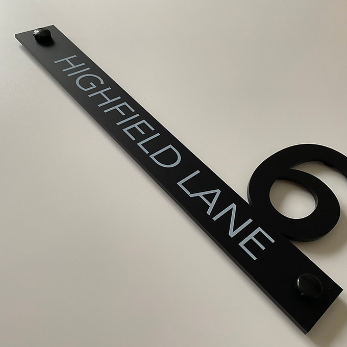 FORMA Acrylic Cut out Number House Sign