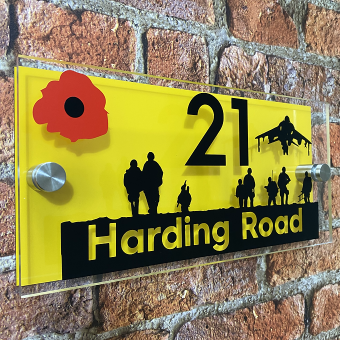'Heros' house sign