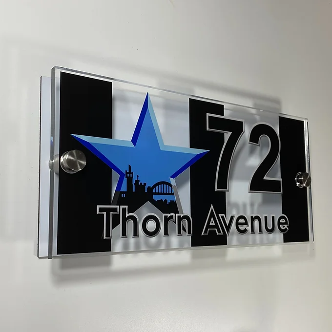 Newcastle Star house sign for the toon
