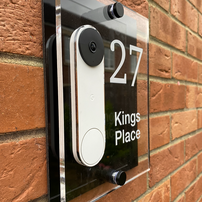 Google Nest doorbell Door Number Sign