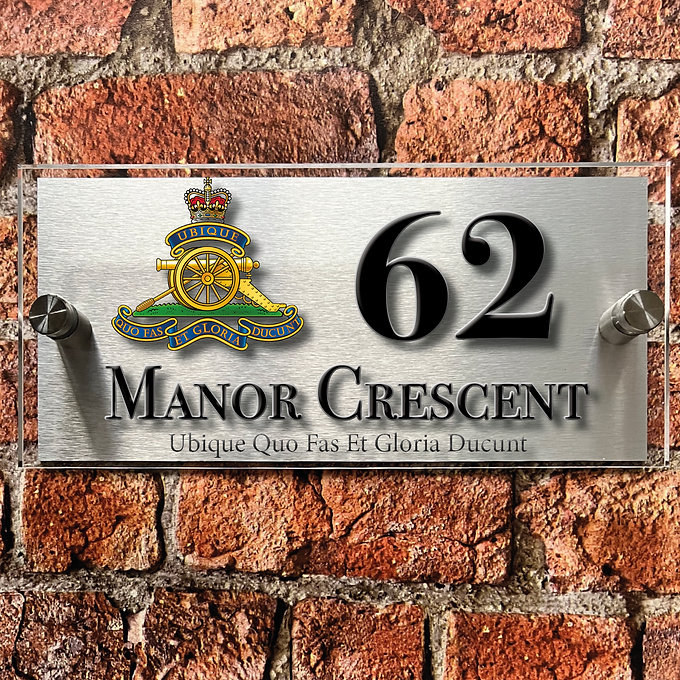 Cap Badge house sign