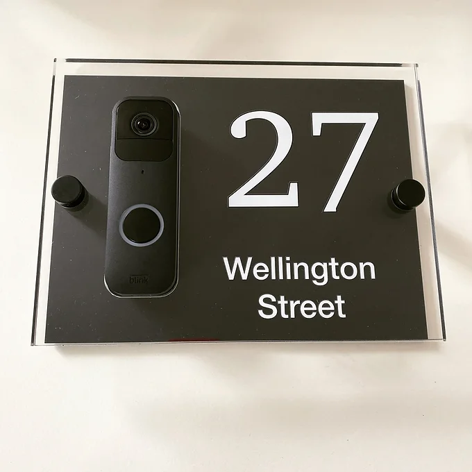 BLINK Doorbell house number sign